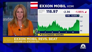 Exxon stock falls as earnings miss on lower natural gas prices and squeezed refi