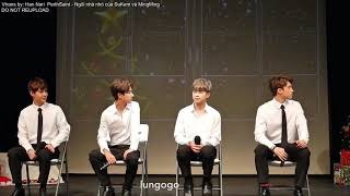 [VIETSUB] Love By Chance Fanmeeting in Korea 22/12/2018 - Talking 1