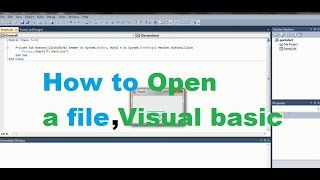 Opening files in visual basic (vb) 2010