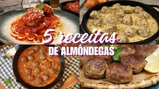 5 receitas irresistíveis de almôndegas para experimentar I 5 irresistible meatballs recipes to try