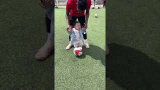 Tobi Teaching His Nephew How To Play Football!