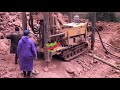 water well drilling rig crawler diesel hydraulic drilling machine made in china