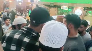 warm welcome at ziyarat Sheikhul Alam Charar e Shereif. Moulana Firdous Raza Qadri