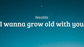 I wanna grow old with you Westlife lyrics