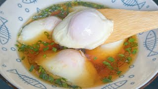 Boiled poached eggs are so delicious, no scattered flowers and no white foam, the eggs are complete