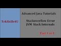 Part 1 : Stackoverflow Error  and jvm stack in Java Programming