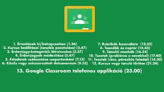 Google Classroom használata - 4. rész - Felmerülő problémák, apróbb elemek használata