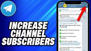 How To Increase Telegram Channel Subscribers - Easy Fix