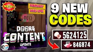 🎁FEBRUARY CODES🎁✨DOORS CODES 2025✨ | WORKING CODES FOR DOORS IN FEBRUARY 2025 | ROBLOX DOORS CODES