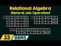 Relational Algebra (Natural Join Operation)