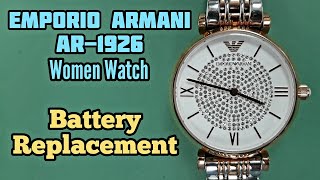 EMPORIO ARMANI AR-1926 Watch Battery Replacement Tutorial | SolimBD | Watch Repa