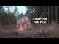 slash piles how to safely build and burn