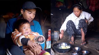 manjita is cooking rice for her family || Himalayan family of rural Nepal || shepherd life