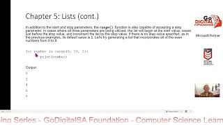 Computer Science Learning Series - Introduction to Python Programming, Unit 5