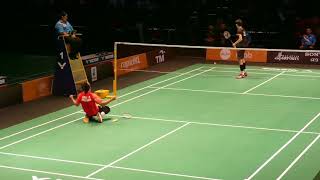 Ihsan MAULANA (Indonesia) vs Lee Zii Jia (Malaysia) gold medal match point rally Sea Games KL 2017