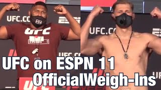 UFC on ESPN 11 Weigh-Ins: Curtis Blaydes vs Alexander Volkov