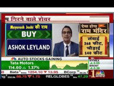 Mayuresh Joshi On CNBC Awaaz | Market View And Auto Sector - YouTube