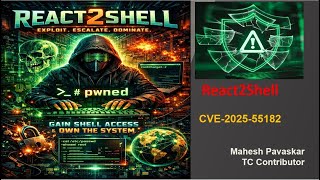react2Shell | CVE-2025-55182 (Thundercipher) #cybersecurity