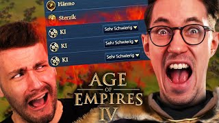 Mit @Sterzik gegen 3 SEHR SCHWERE KI's | Age Of Empires 4