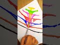 easy and beautiful thread penting 😯😲 string pull techniquell how to paint using thread shortsviral