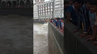 gate way of India monsoon view #mumbai #gatewayofindia #tajmahalhotel #colaba