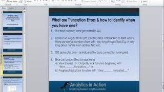 Identifying & Fixing Truncation Errors in SQL Server Integration Services (SSIS)