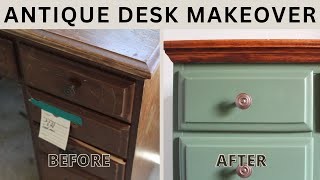 Refinishing an Antique Desk | Thrift Store Flip