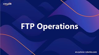 FTP Operations