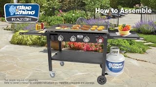 Blue Rhino® Razor™ LP Gas Griddle, model no. GGC1643B - Assembly