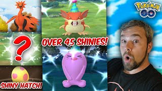 First Shinies of 2025 Had AMAZING IVs! Over 45 Shinies Caught! (Pokémon GO)