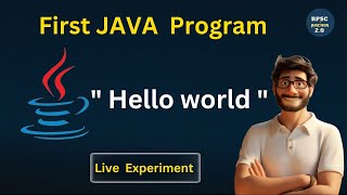 First JAVA Program | java Hello World program | How to compile & Run java program | Live experiment