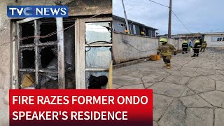 Breaking: Fire Razes Former Ondo Speaker's Residence