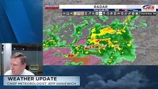 Thursday night weather update and future outlook with 10 News Meteorologist Jeff Haniewich