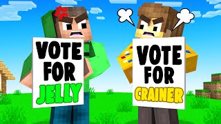 JELLY VS CRAINER Presidential DEBATE In Minecraft! (Squid Island)