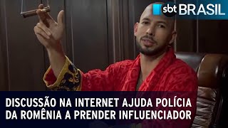 Discussão na internet ajuda polícia da Romênia a prender influenciador | SBT Brasil (30/12/22)