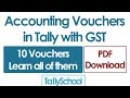 10 Accounting Vouchers in Tally with GST – PDF Download