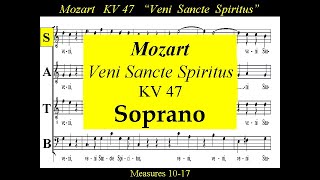 Mozart - KV 47  Veni Sancte Spiritus - Soprano