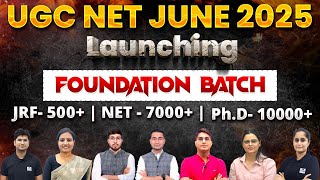 UGC NET June Foundation Batch Launch | UGC NET June 2025 | UGC NET Prepration by Shiv Sir