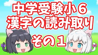 【漢字クイズ】小6漢字の読み取り一問一答・その1【中学受験/ゆっくり解説】