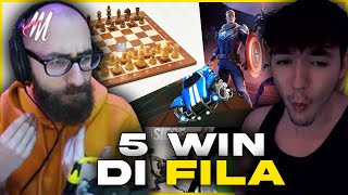 VINCIAMO 5 GIOCHI DI FILA