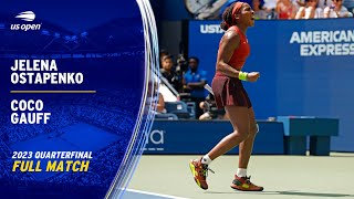 Jelena Ostapenko vs. Coco Gauff Full Match | 2023 US Open Quarterfinal