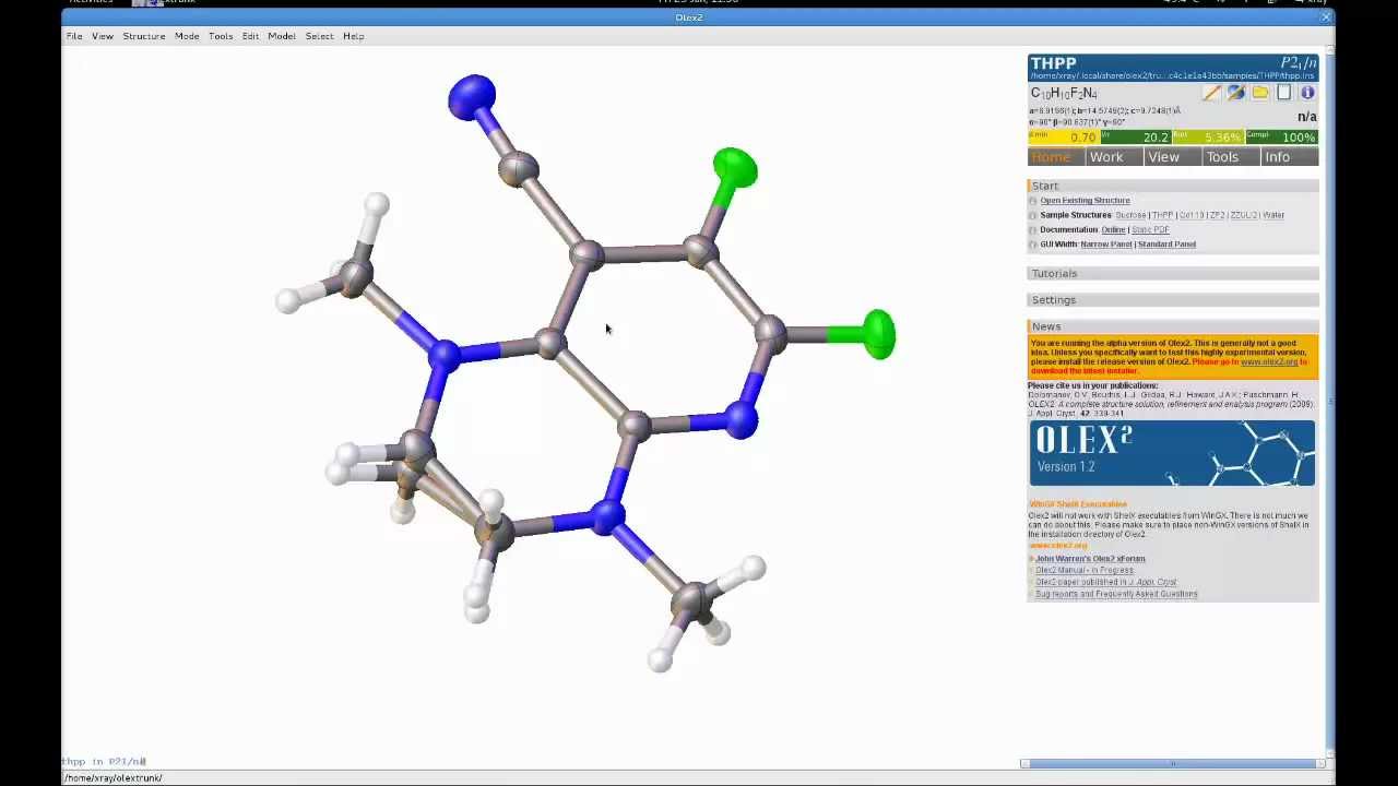 Olex2 Demo Tutorial Youtube
