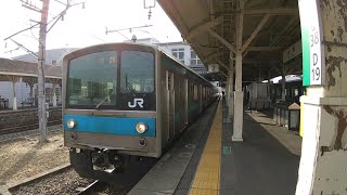 【205系1000番台】 奈良線　京都行　木津駅　発車