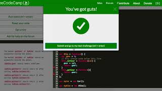 Object Oriented And Functional Programming: Free Code Camp