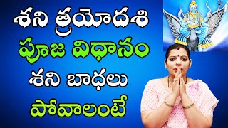 శని త్రయోదశి పూజ విధానం | Shani Trayodashi Pooja Ela Cheyali | Pooja Tv Telugu