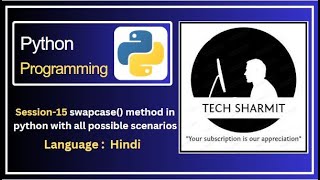 swapcase() function or method in Python | methods in python | function in python | Python course |