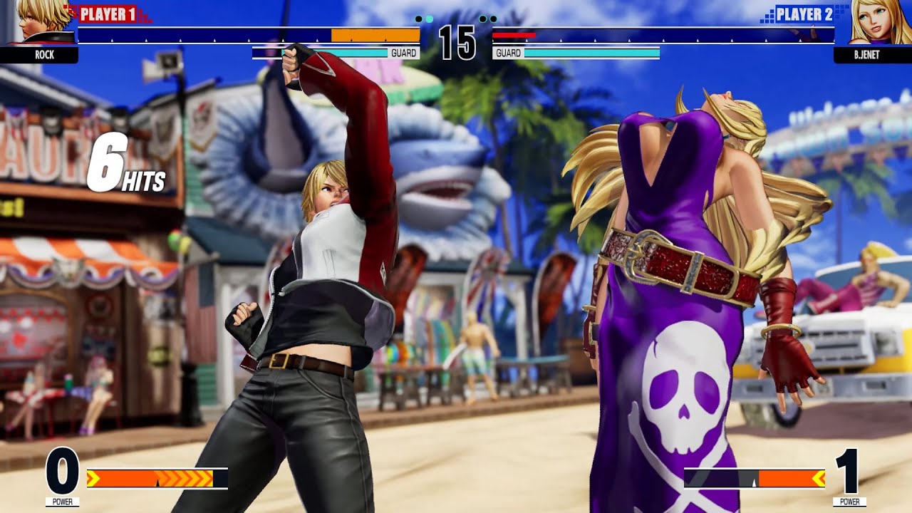 KOF XV ROCK Vs B.JENET:The King Of Fighters XV Kof15 SNK Fighting Game ...