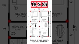 #18x25 House Plan !! 18 by 25 ghar ka naksha #shorts #building_plan #engineer_mahato #viral