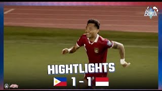 HIGHLIGHT! Hasil Filipina (1) vs (1) Indonesia | 2026 FIFA WORLD CUP
