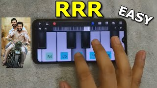 RRR 🔥 (SLOW LESSON) Ram Charan intro BGM Theme Music on Mobile Fxmusic Kgf Shorts #ashortaday